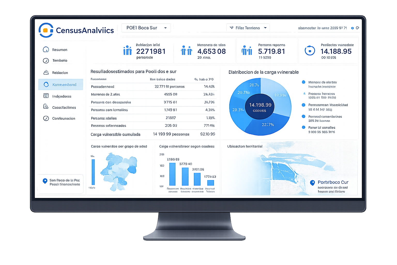 Análisis censal y territorial realizado con CensusAnalytics